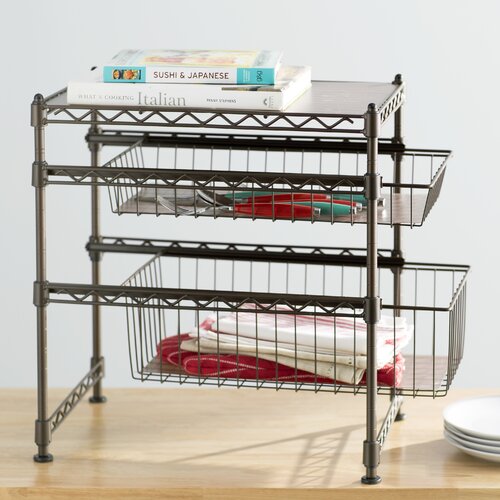 Wayfair Basics Stackable Kitchen Cabinet Organizer