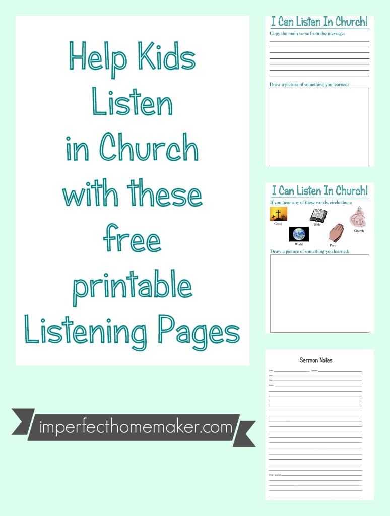 Help Kids Listen in Church