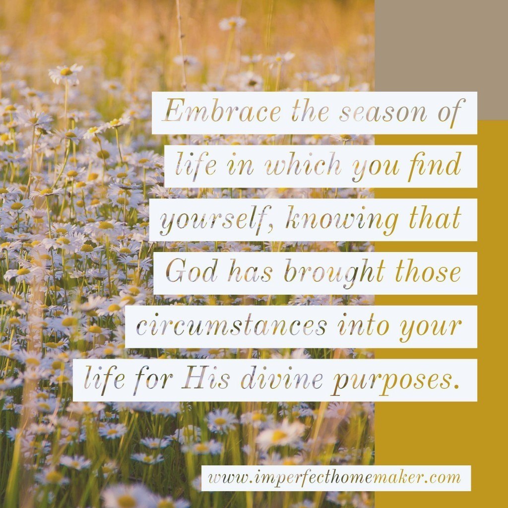 Embrace the seasons of life | Christian quote