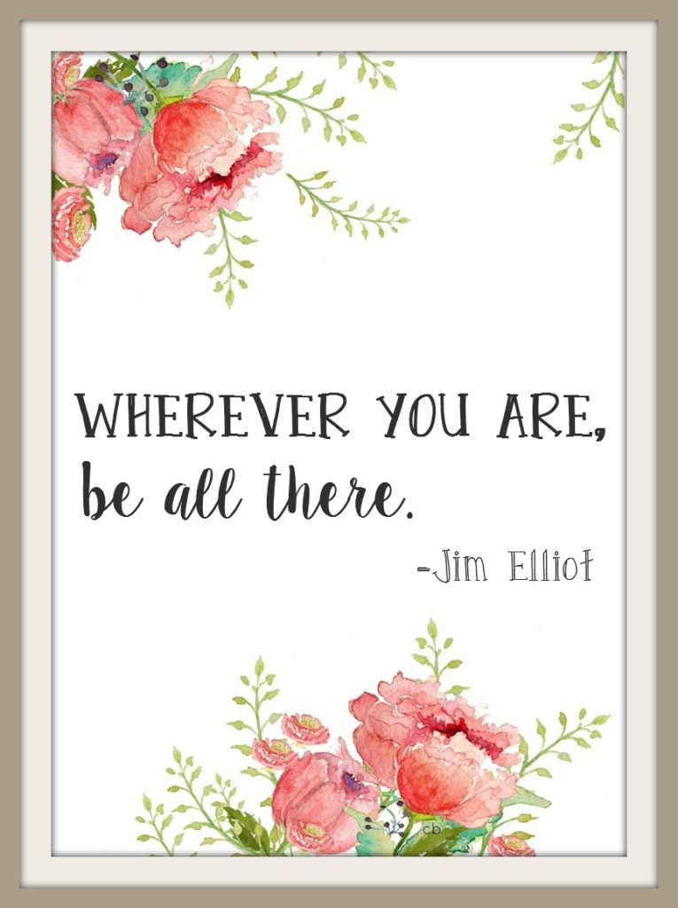 Wherever you are, be all there. | How I went from Overwhelmed to Rested @mbream